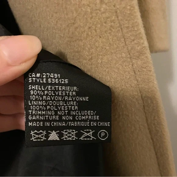 Women’s Soft Beige Long Coat - Picture 2 of 5